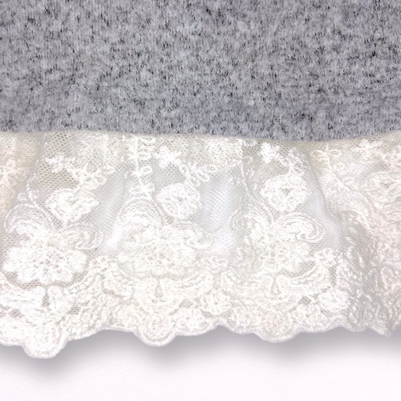 A.Byer Long Sleeve Lace Trim Sweater - Picture 5 of 5